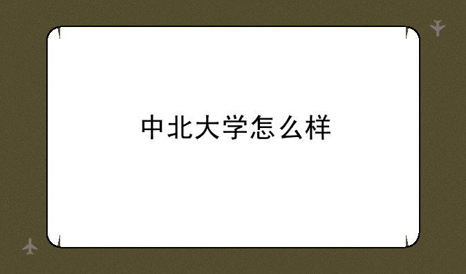 中北大学怎么样