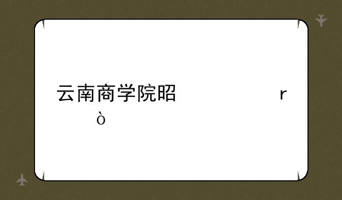 云南商学院是几本？