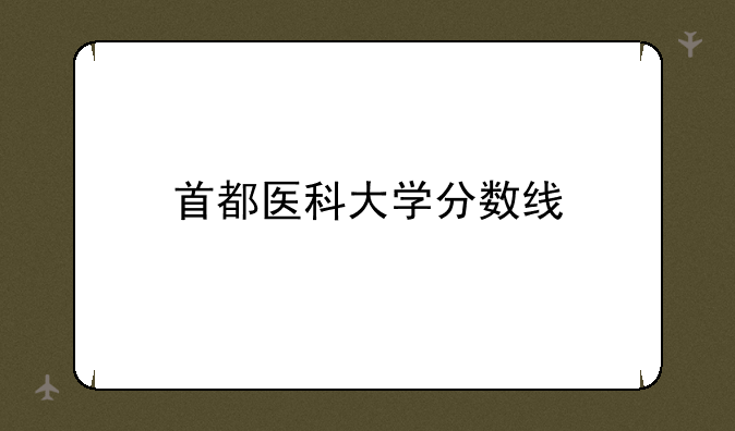 首都医科大学分数线